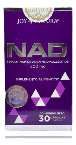Nad B-nicotinamide Adenine 30 Cápsulas Joy Natura Sabor Sin Sabor