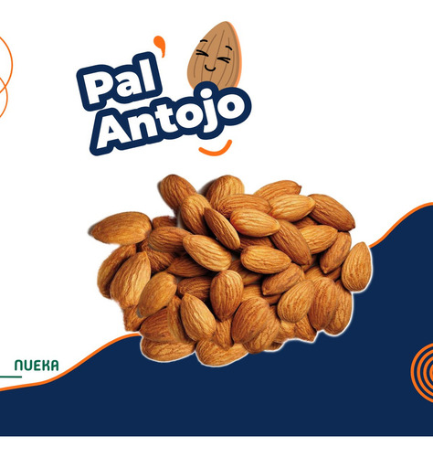 Almendra Entera Naturales 100g, Premium Fresca Nueka