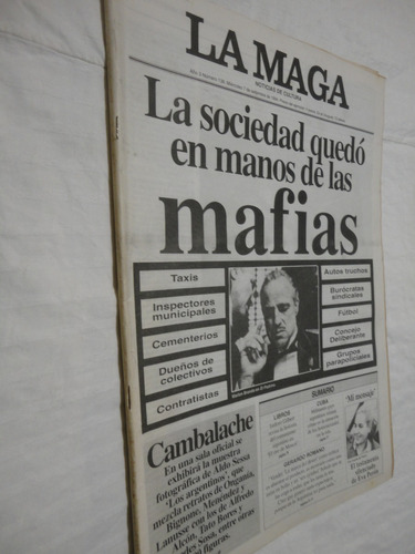 Revista La Maga Sept. 1994- La Sociedad  En Manos De Mafias