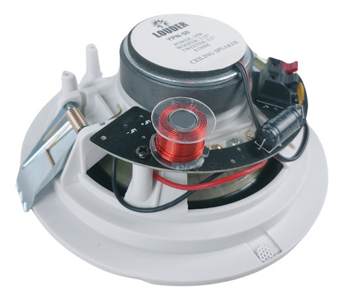 Par Bocinas Plafon Sonido Ambiental Dos Vias 5.25 Pulgadas Color Blanco