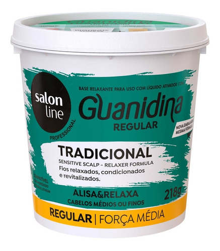 Kit Guanidina Tradicional Regular Salon Line 218g