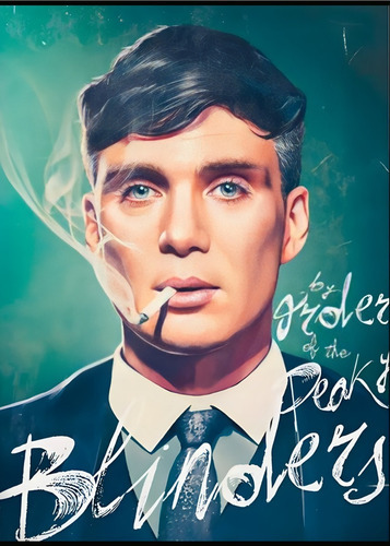 190# Cuadro 30x40 Peaky Blinders Vinilo Mdf Listo P/ Colga