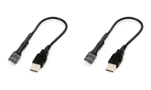 2 Unids 20 Cm 9 Pines Macho A Usb Externo A Pc Macho Placa B