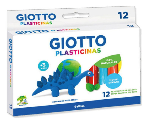 Plasticina Giotto X 12 Colores