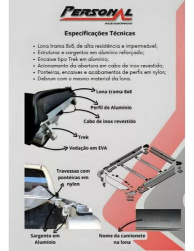 Capota Maritima Fiat Strada Cabine Simples 2020 21 22 A 2024