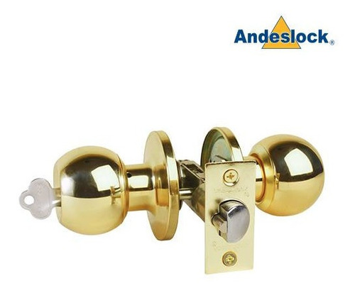Imagen 1 de 2 de Cerradura De Pomo Interior Libre-exter Fijo C/llave Andelock