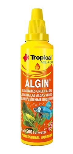 Algin Eliminador De Algas Tropical 50ml. Antialgas Acuario