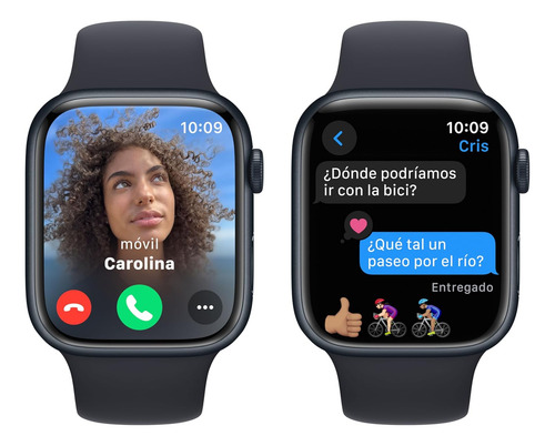 Reloj Apple Watch Series 9 45mm Aluminio Negro