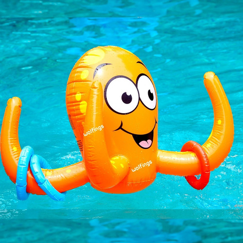 Imagen 4 de 10 de Pulpo Octopus Inflable Duchador Juguete Juego Agua Niños