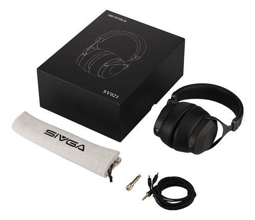 Sivga Sv021 Robin Classic Zebrano - Auriculares De Madera Cerrados Con Cable