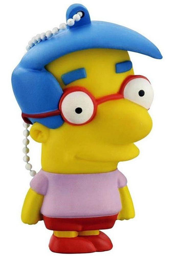 Pendrive Emborrachado Multilaser 8gb Simpsons Milhouse Pd075