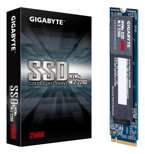 Disco sólido SSD interno Gigabyte GP-GSM2NE8256GNTD 256GB