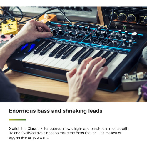 Novation Bass Station Ii Analog Monosynth: Incluye 64 Parche