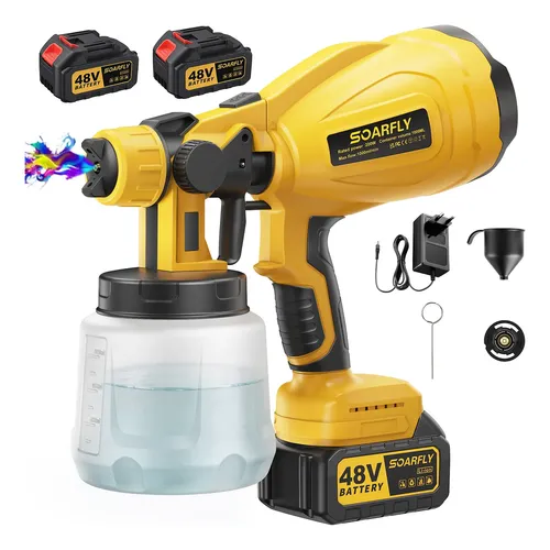 Pulverizadora Eletrica De Pintura Sem Fio C/ Bico 2 Bateria - R$ 183,41