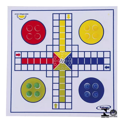 Jogo Ludo Em Sacola Plástica Para 4 Pessoas 60187 Xalingo