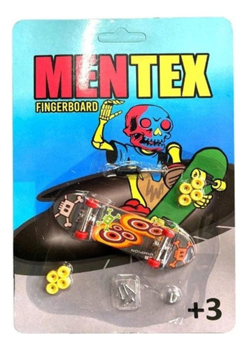 Skate De Dedo Mentex Fingerboard Skatinho De Plástico Unidad