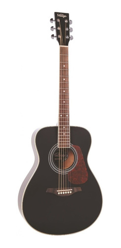 Guitarra Acústica Vintage V300bk Black