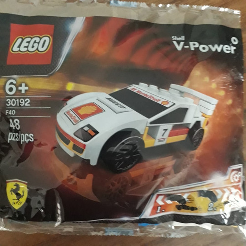 Lego Carrinhos Shell Ferrari F40 - Quantidade De Peças 48