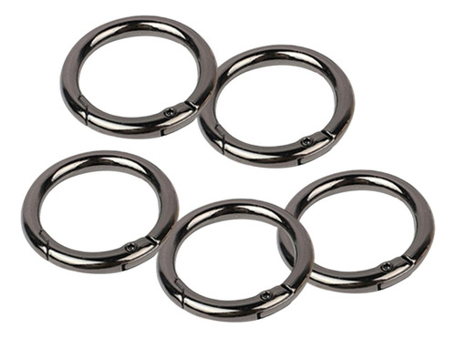 3 X 5x Hebillas De Anillos De Resorte, Hebillas Gris Oscuro
