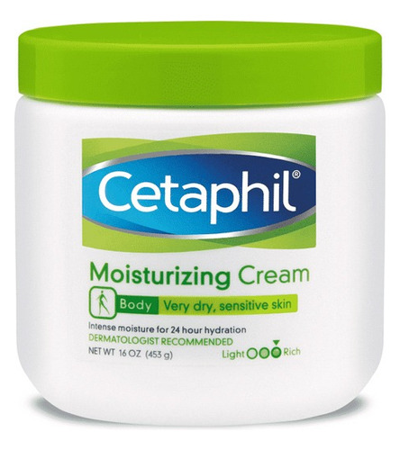 Crema Hidratante Cetaphil Piel Seca Y Sensible (453g)