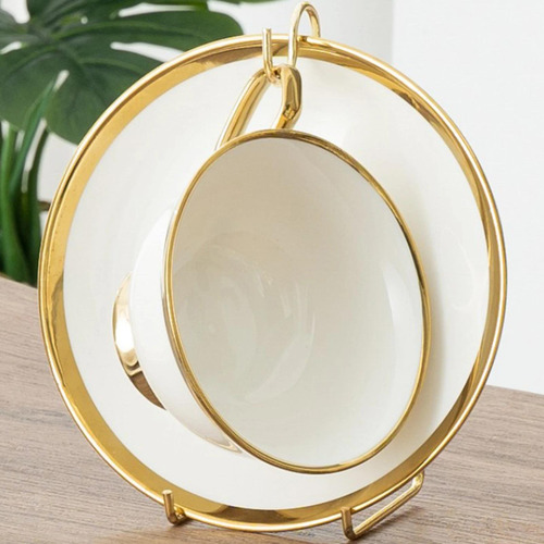 4 Soporte De Exhibición Para Tazas Y Platillos De Té,