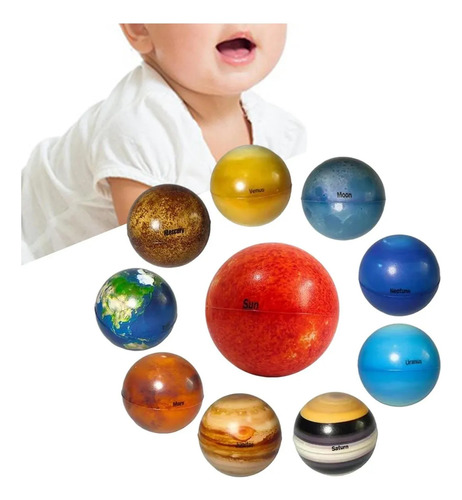 Modelos De Bolas Planetarias Del Sistema Solar De 10 Piezas,