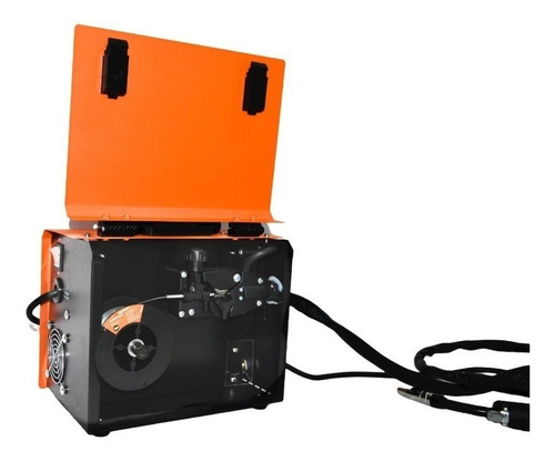 Soldadora inverter Lüsqtoff SML150-8 naranja y negra 50Hz/60Hz 220V