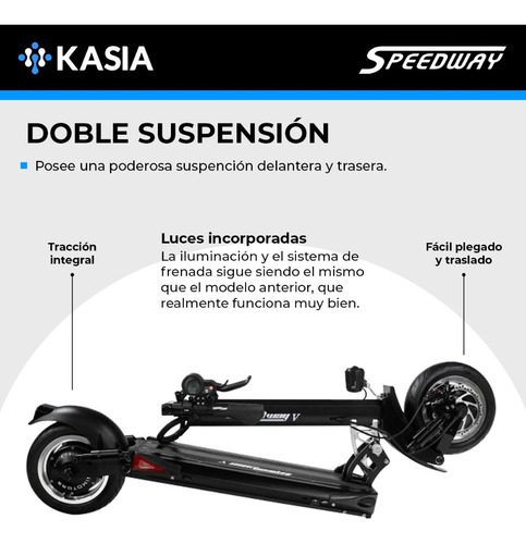 Scooter Electrico Minimotors Speedway 5 Dual Potenciado