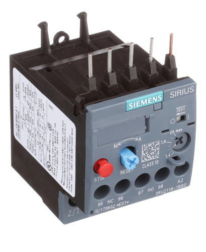 Relé Bimetalico S00 1.40 A 2.00 Amp Siemens 3ru2116-1bb0