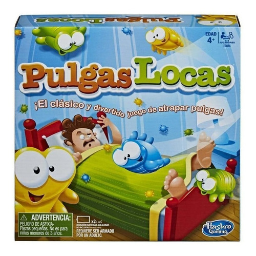 Juego De Mesa Hasbro, Pulgas Locas Con Accesorios (Usado)