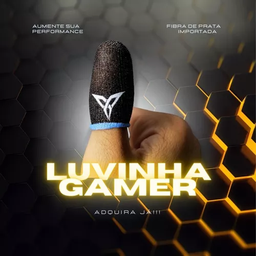 Kit Luvinha Gamer Jogar Free Fire Pubg + Fone De Ouvido