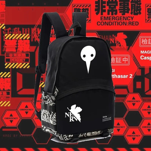 Mochila Nylon Angel Print Neon Genesis Evangelion | Meses sin intereses