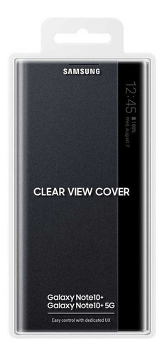 Samsung Case Clear S-view Cover Para Galaxy Note 10 Plus 
