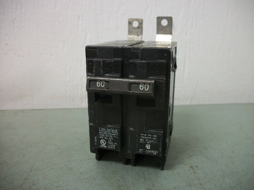 Siemens Bl Circuit Breaker B260 60amp 240volt 2pole Nob Ddl