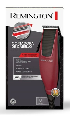 Máquina Para Cortar El Pelo Remington Hc1095 - Rojo - 220v