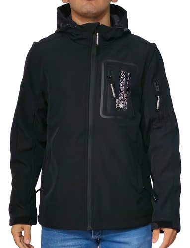 Campera Impermeable De Softshell Con Capucha Narrow Tornio