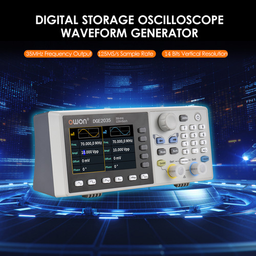 Osciloscopio Generador De Canales Dge2035 De 35 Mhz