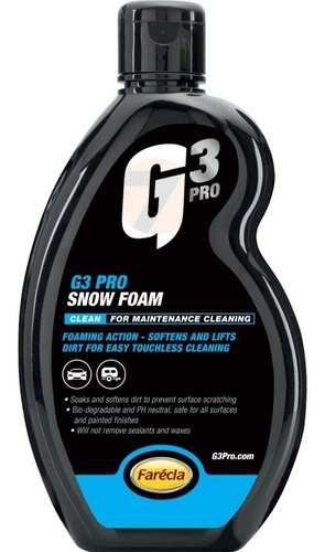 Imagen 1 de 8 de Farecla G3 Snow Foam - Shampoo Para Foam Lance Espuma Activa