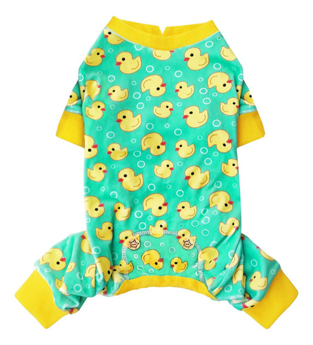 Kyeese Pijama Para Perros Medianos, Pato Amarillo, Material 