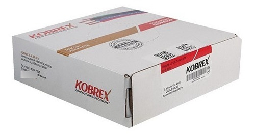 Imagen 2 de 4 de Caja 100 Mts Cable Rojo Cal 10 Awg Kobrex Vinikob 100% Cobre