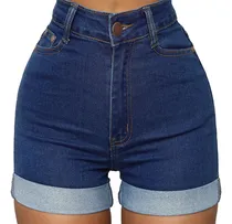 Comprar Short De Mezclilla Stretch Para Dama Mezclilla Ajustados
