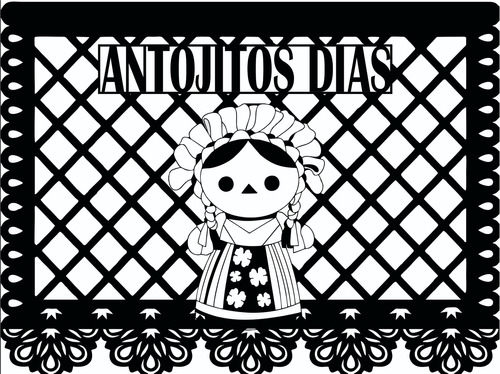 Decoración Papel Picado 50 Tirs Personalizadas 5.5 Metros LG