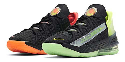 Nike Zapato Baloncesto Lebron 18 Gs Para Niño Negro Total