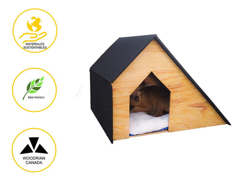  Casa  Perro O Gato Mini Wooddrian. Habitad Mascota Interior