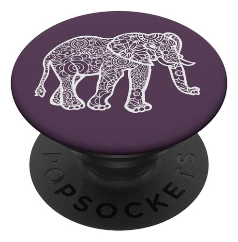 Soporte Agarre Para Telefono Tableta Diseño Mandala Elefante