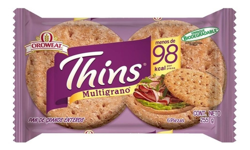 Pan De Granos Enteros Oroweat  255g 6 Paquetes Ipg