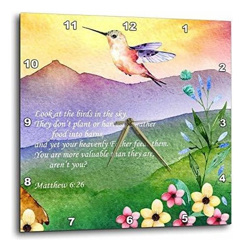 3drose Tnmgraphics Scripture - Matthew 6 Birds Of The Sky 