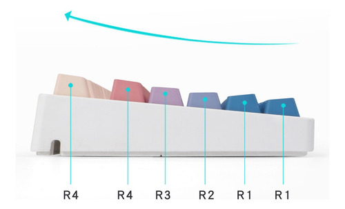 104key Gaming Teclado Mecánico Keycaps Pbt Keycaps