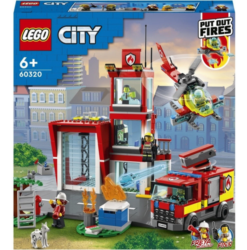 Set 540pzs Lego City Estancion D Bomberos P Niños Original.
