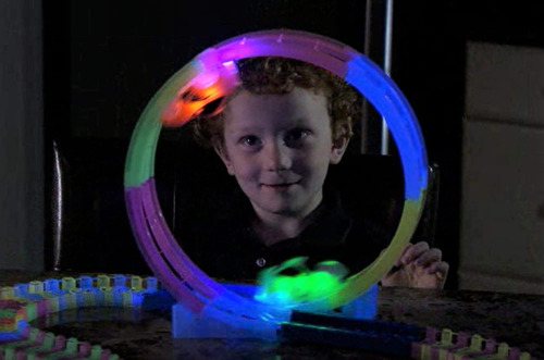 Mindscope Twister Pistas Trax 360 Loop 13 (pies) De Neon Glo